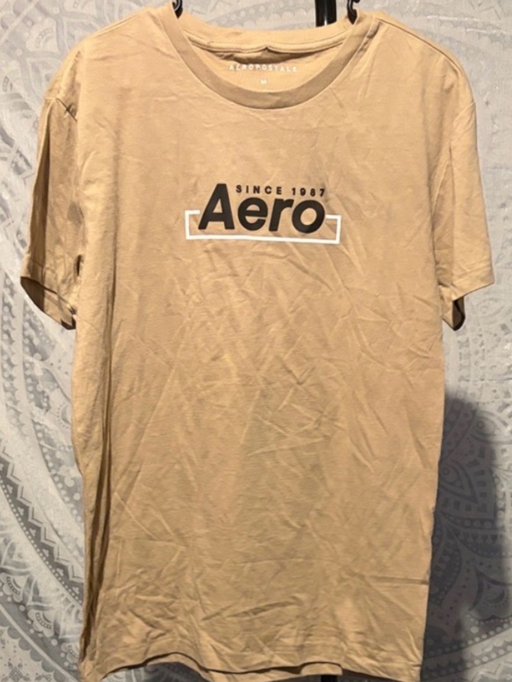 ✨ Aeropostale "Aero Since 1987" Tan Graphic Tee | Medium ✨